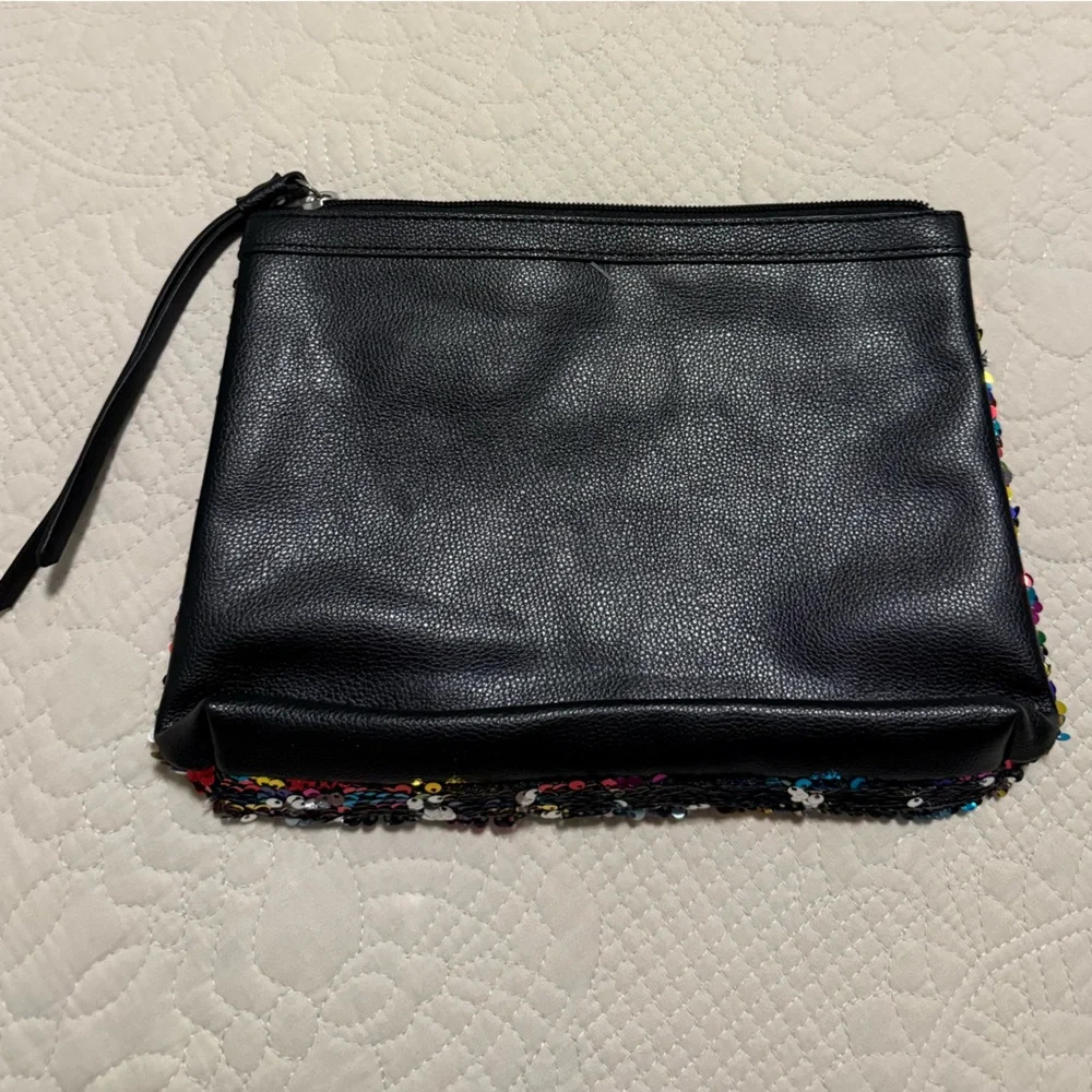 Rainbow Pride Sequin cosmetic bag Clutch victoria’s Secret festival parade Y2K